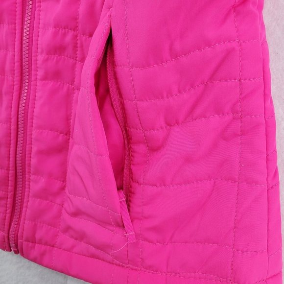 EXERTEK Vest Women's Full Zip Quilted Pockets Polyester Bright Pink Size Small - Picture 5 of 12